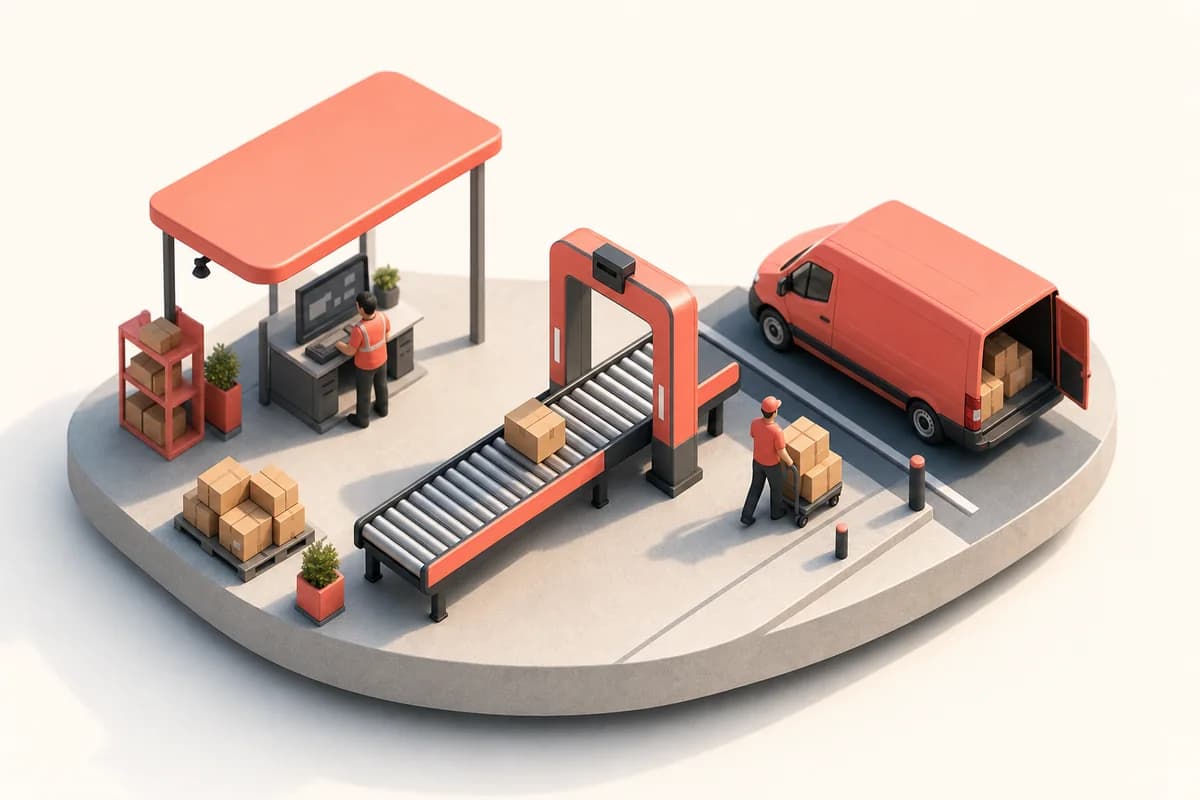 Orders moving through fulfilment stages to delivery
